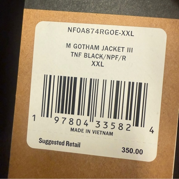 The North Face Men’s Gotham Jacket iii black color 874RGOE - Picture 9 of 9